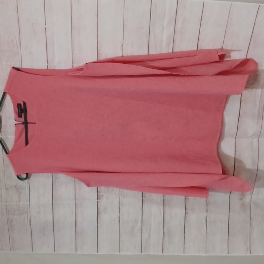 Lane Bryant size 18 Pink 100% polyester double layered tank with back zipper